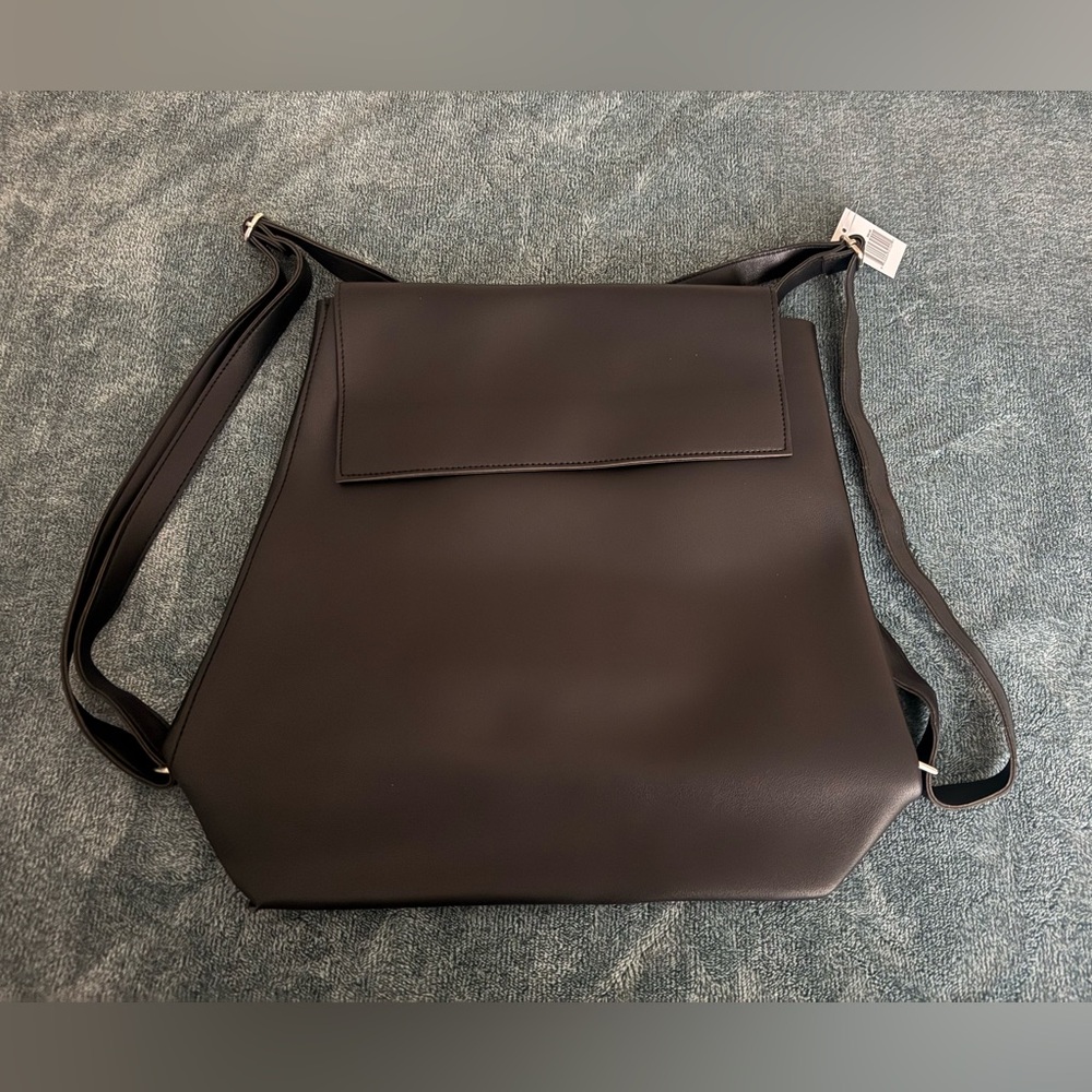New Solstice Sunglasses Black Faux Leather Shoulder Backpack Handbag
